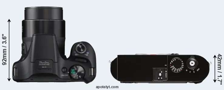 Compare SX540 versus M Typ 262 top