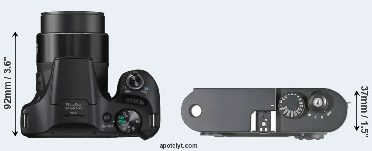 Compare SX540 versus M8 top