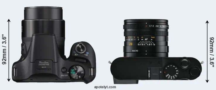Compare SX540 versus Q2 top
