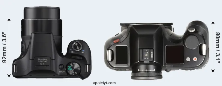 Compare SX540 versus S Typ 007 top