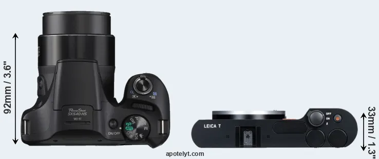 Compare SX540 versus T Typ 701 top