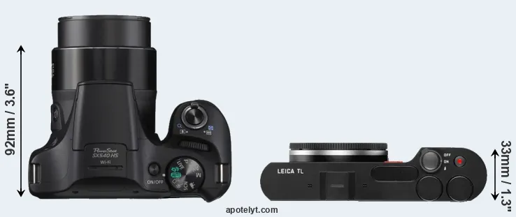 Compare SX540 versus TL top