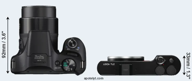 Compare SX540 versus TL2 top