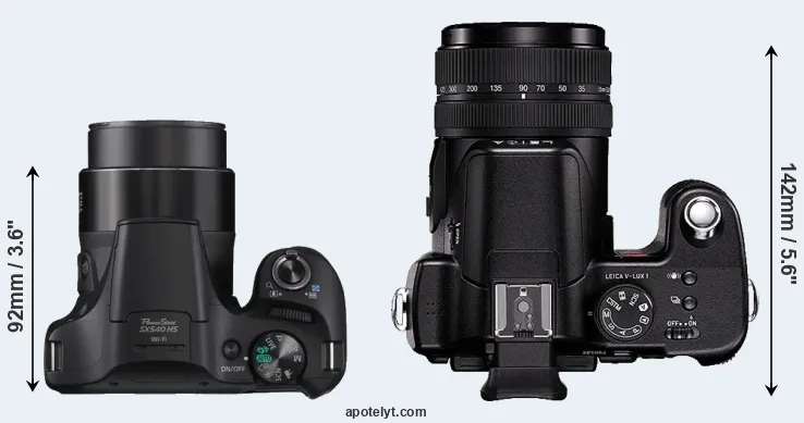 Compare SX540 versus V-LUX 1 top