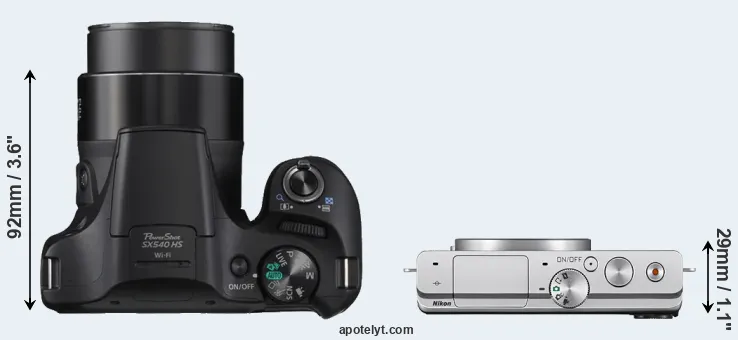 Compare SX540 versus J4 top