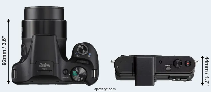 Compare SX540 versus V1 top