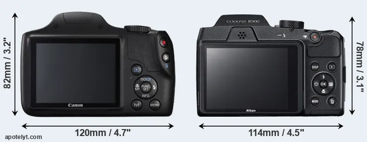 Comparison SX540 or B500 rear
