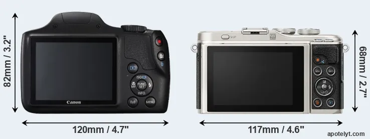 Comparison SX540 or E-PL9 rear