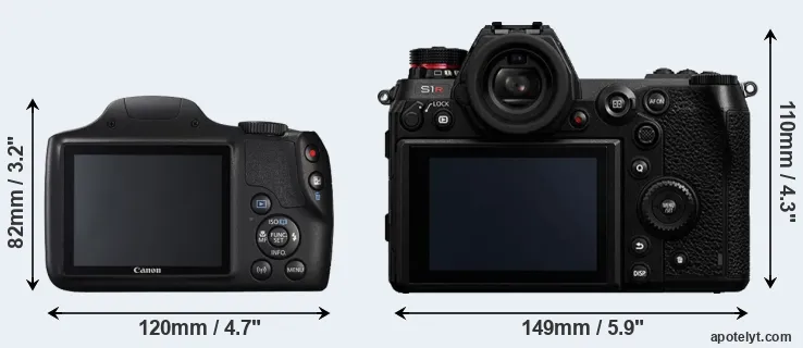 Comparison SX540 or S1R rear