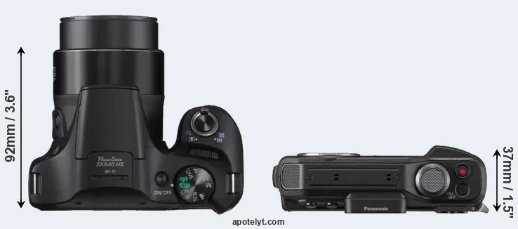 Compare SX540 versus TS7 top