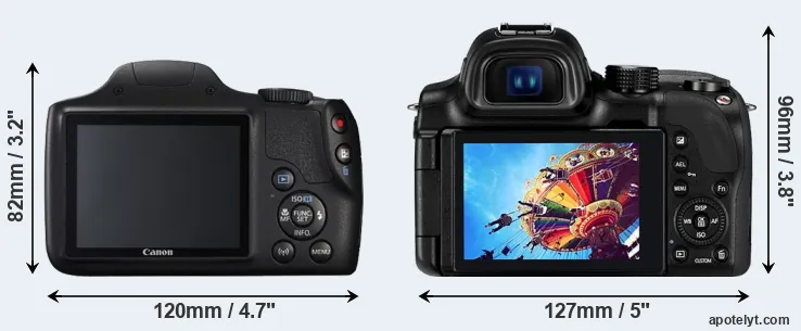 Comparison SX540 or NX30 rear