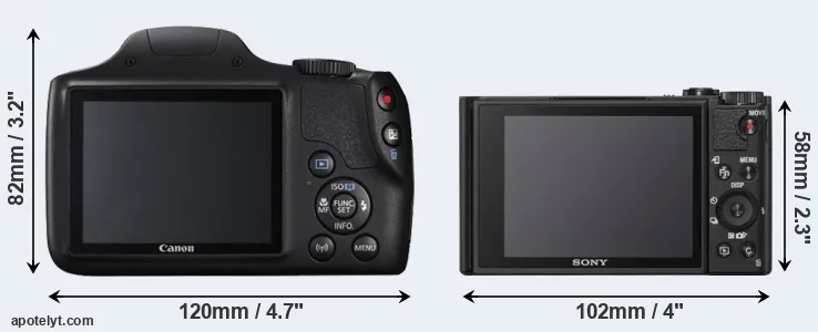 Comparison SX540 or WX800 rear