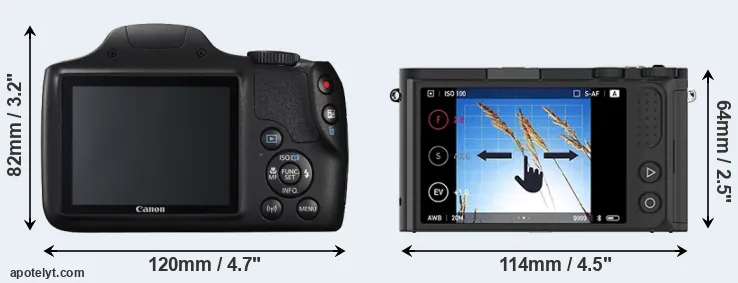 Comparison SX540 or M1 rear
