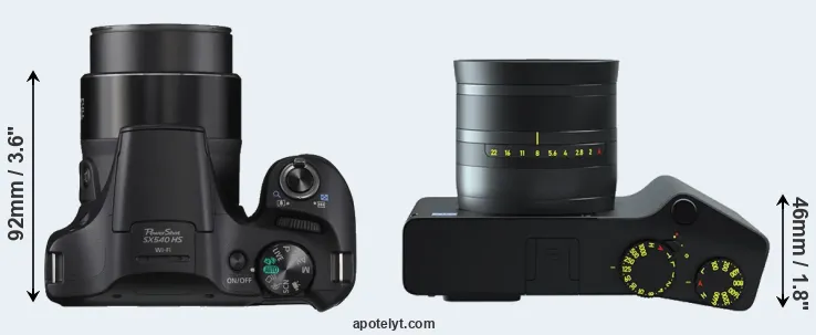Compare SX540 versus ZX1 top