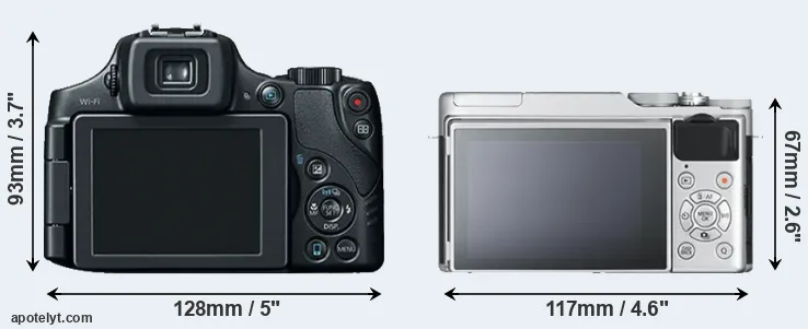 Comparison SX60 or X-A10 rear