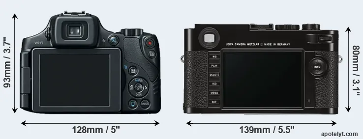 Comparison SX60 or M Typ 262 rear