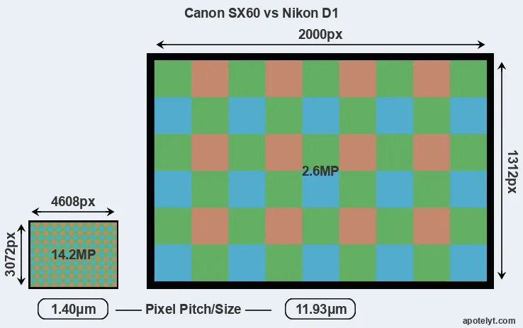 SX60 versus D1 MP