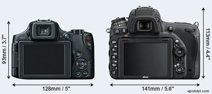 Comparison SX60 or D750 rear