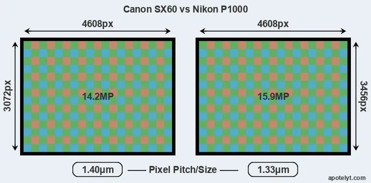 SX60 versus P1000 MP