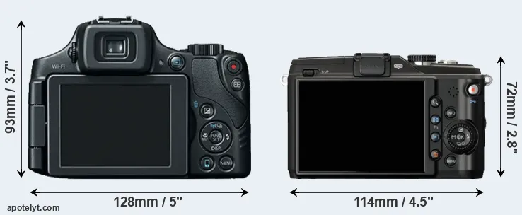 Comparison SX60 or E-PL2 rear