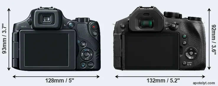 Comparison SX60 or FZ330 rear