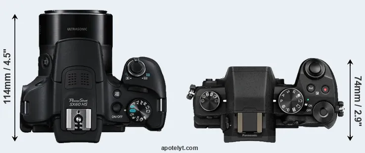 Compare SX60 versus G80 top