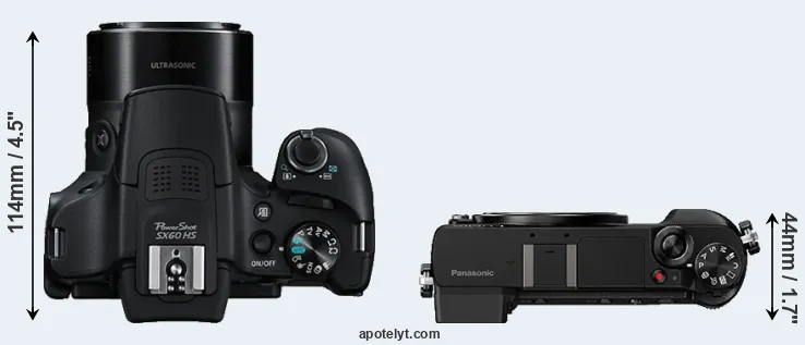 Compare SX60 versus GX85 top