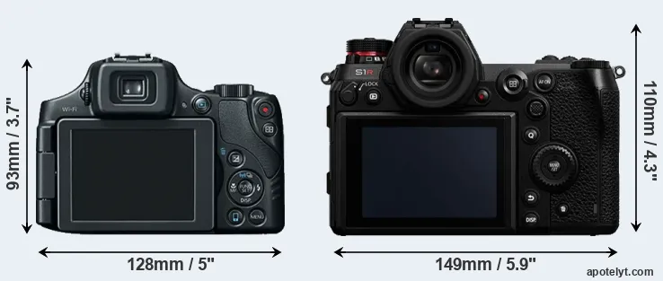 Comparison SX60 or S1R rear