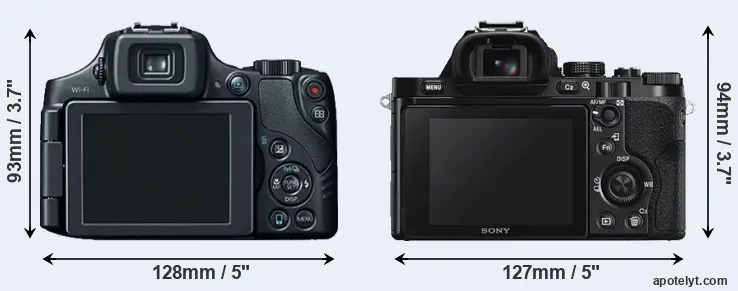 Comparison SX60 or A7S rear