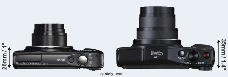 Compare SX600 versus SX710 top