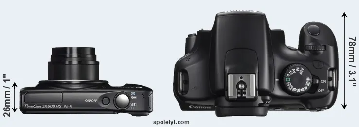 Compare SX600 versus T3 top