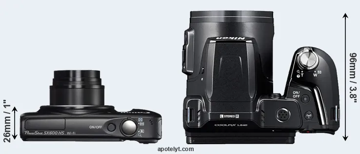 Compare SX600 versus L840 top