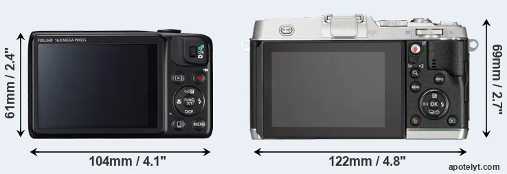 Comparison SX600 or E-P5 rear