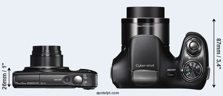 Compare SX600 versus H200 top