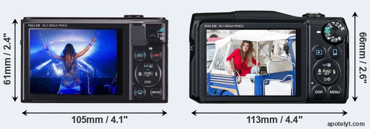 Comparison SX610 or SX700 rear