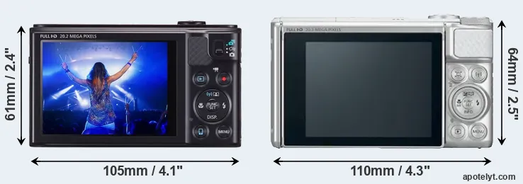 Comparison SX610 or SX730 rear