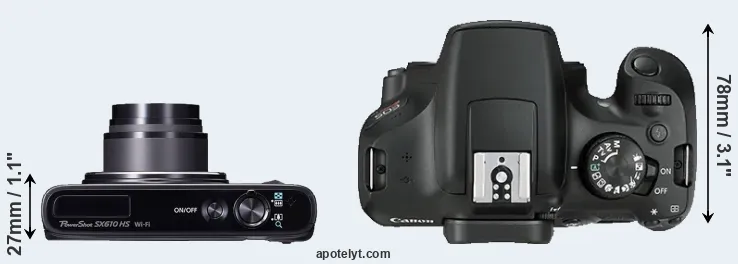 Compare SX610 versus T6 top