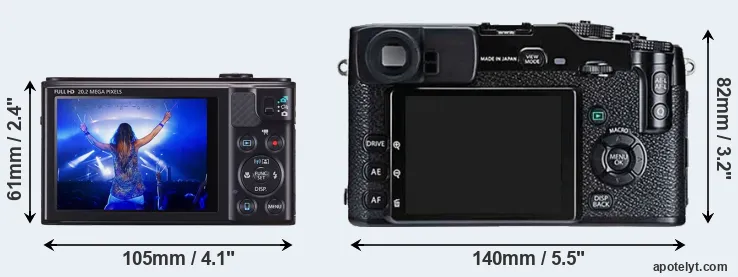 Comparison SX610 or X-Pro1 rear