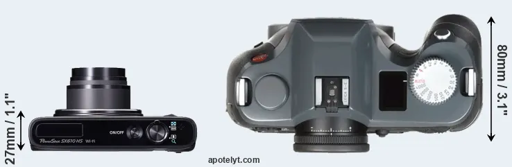Compare SX610 versus S-E Typ 006 top