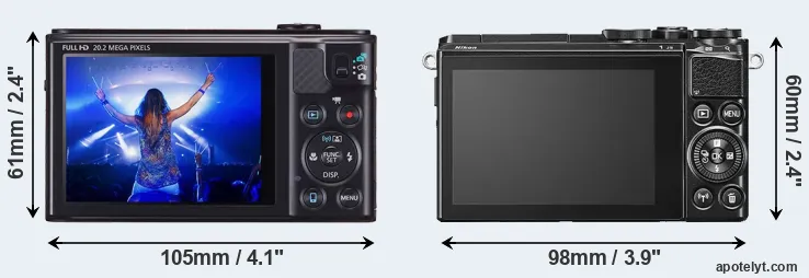 Comparison SX610 or J5 rear