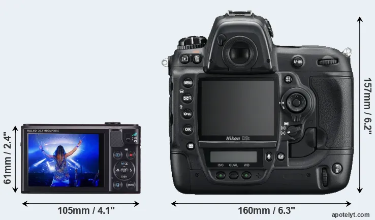 Comparison SX610 or D3S rear
