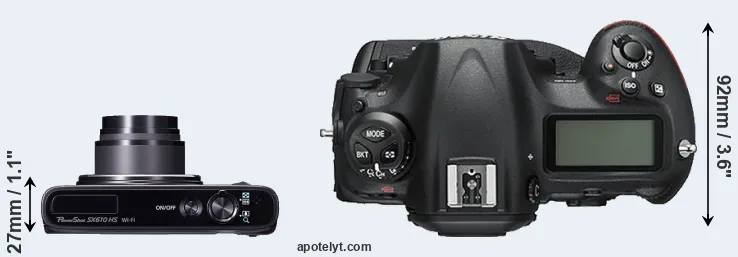 Compare SX610 versus D5 top