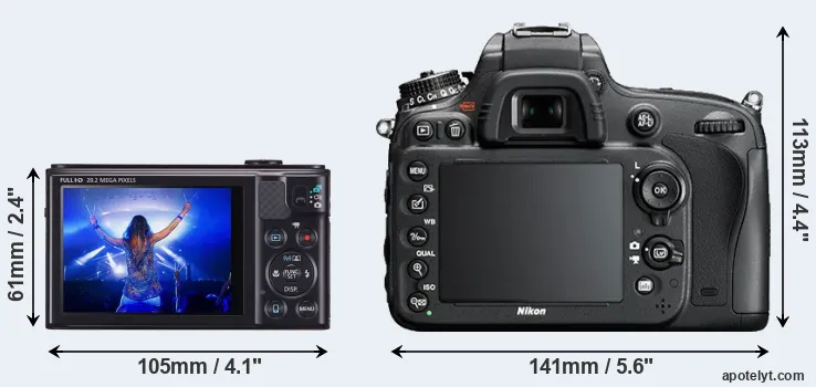 Comparison SX610 or D610 rear