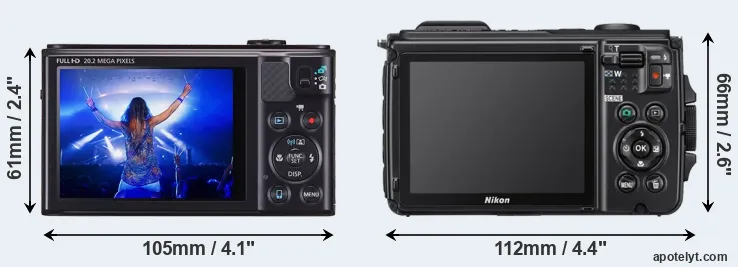 Comparison SX610 or W300 rear