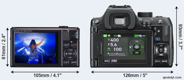 Comparison SX610 or K-70 rear