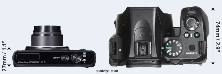 Compare SX610 versus K-70 top