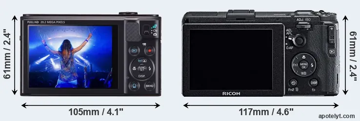 Comparison SX610 or GR rear