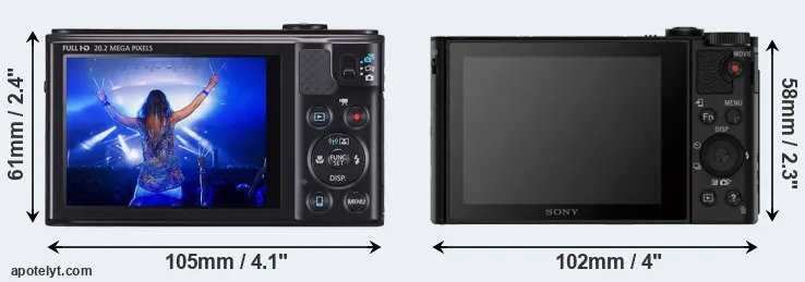 Comparison SX610 or HX80 rear