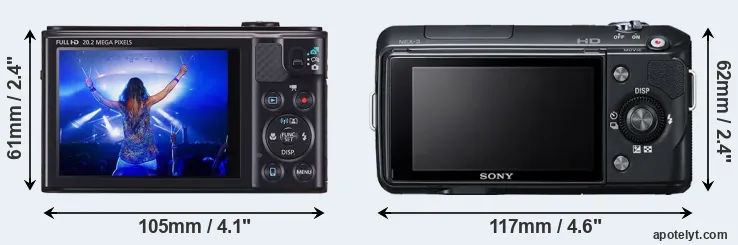 Comparison SX610 or NEX-3 rear