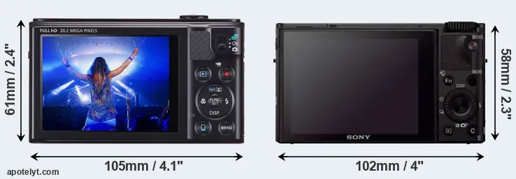 Comparison SX610 or RX100 III rear